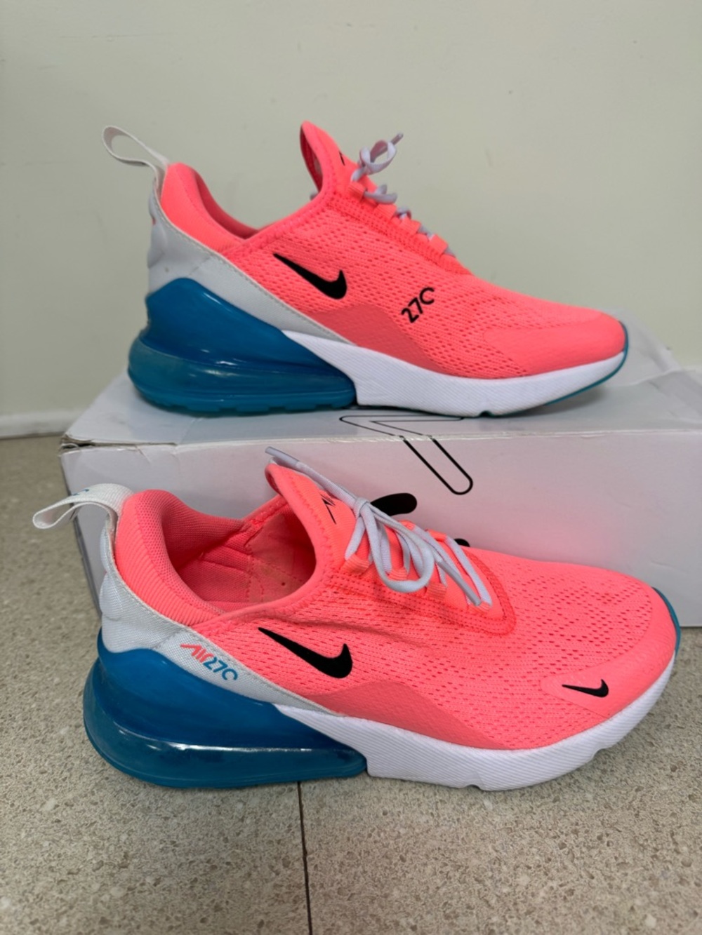 Nike Air Max 270 Box Label - Lava Glow
